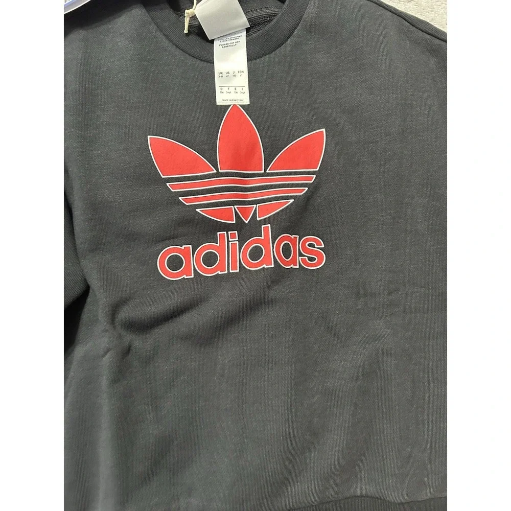 adidas trefoil crew